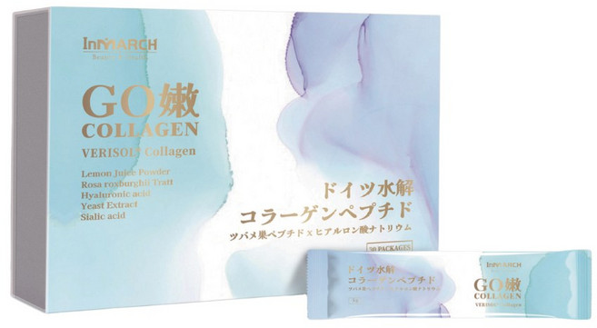 InMARCH 茵瑪奇 GO嫩膠原蛋白粉 隨身包, 150g, 2個