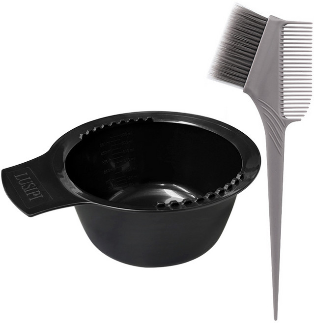 루시피 염색도구 올인원세트 (3중모 염색솔 + 대용량 염색볼), 1개