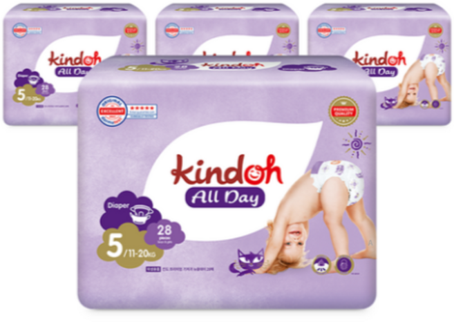 킨도 프리미엄 뉴올데이 밴드형 기저귀, 5단계, 2352매