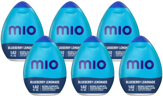 미오 액상 물 첨가제 48ml (블루베리 레모네이드 6개 MiO Liquid Water Enhancer 1.62 Fluid Ounce (Blueberry Lemonade Pa