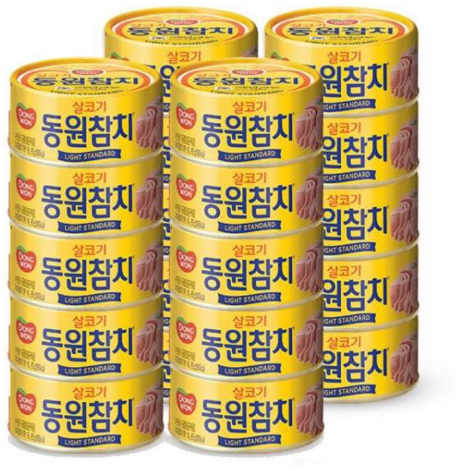 동원 라이트 스탠다드 참치 85G 60개