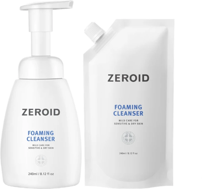 제로이드 건성 민감성 클렌징폼 포밍 클렌저, 2개, 240ml - 쿠팡