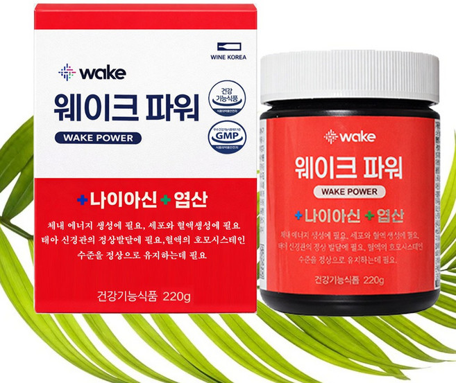 와인코리아 웨이크파워 220g +모유유산균 1박스 증정, 160g, 1개
