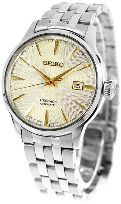 [Seiko] 세이코 프레사지 칵테일 타임 SARY273 골드 다이얼 오토매틱 시계 사용됨