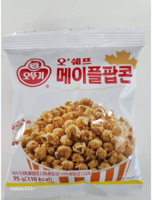 오뚜기 오'쉐프 메이플 팝콘, 10개, 25g