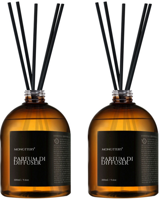 몽때리 실속형 디퓨저, 2개, 300ml, 시트러스라벤더