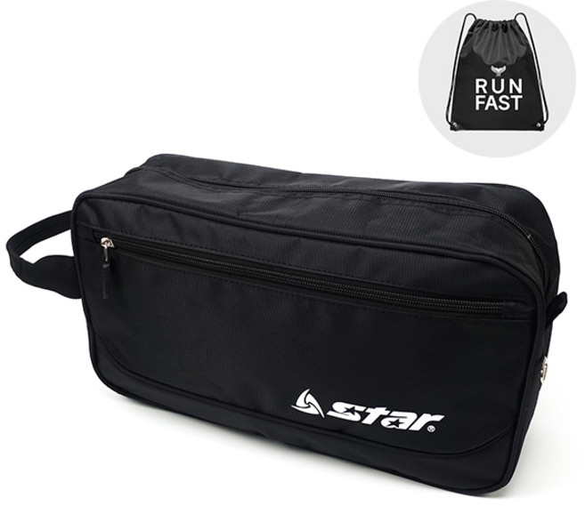 스타스포츠 신발가방 축구화 러닝화 다용도 신발 보조 슈즈백 싱글 (MT러닝짐색 지급), 블랙, 1개