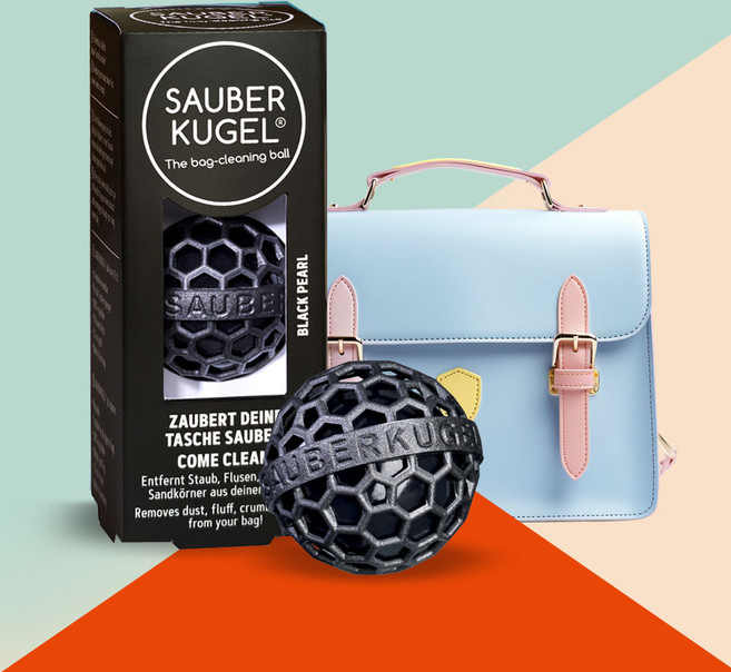 자우버쿠겔 블랙펄 / 가방청소볼 가방속 먼지 부스러기 제거 / 50만회 씻어서 재사용 / 반영구적 / 가방관리 / 독일직수입 / 국내배송, 1개