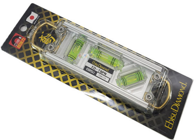 에비수 자석 수평자 ED-TBPN 고리형 야광 기포 수평 수직 수평기 수평계 150mm, 1개