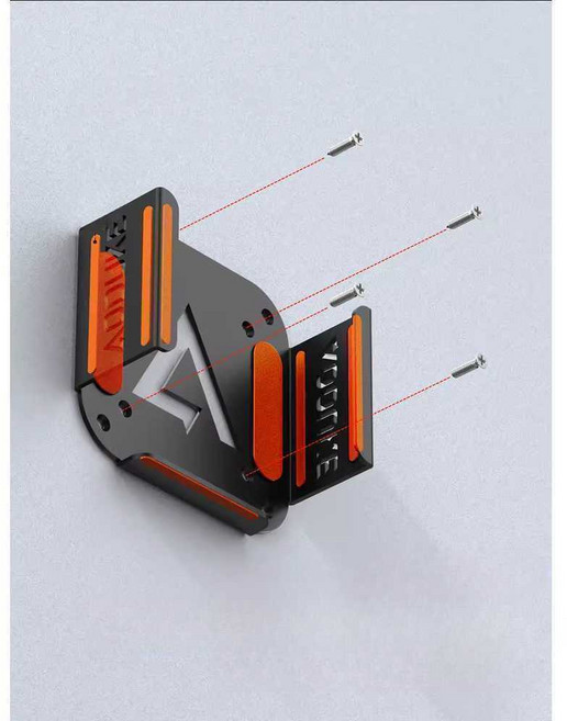 M4 확장 브라켓 모니터마운트 맥미니 거치대 도크 잠금, 1개, 알루미늄 실버 / 석고벽목재VESA 호환