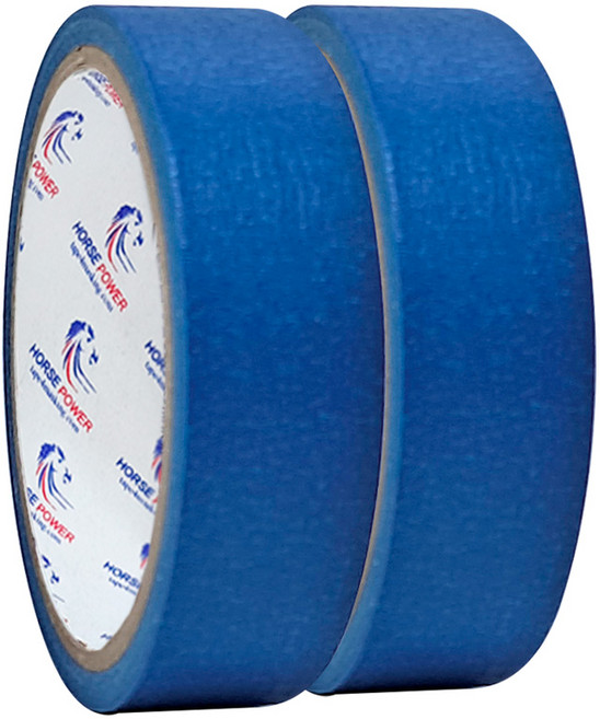 홀스파워 칼라 종이 마스킹테이프, 파랑(25mm x 13M-2롤), 1개