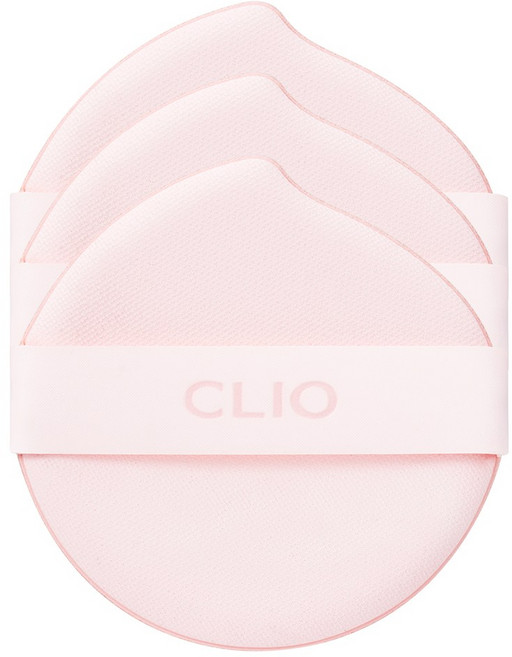 클리오 킬커버 메쉬 글로우 에센셜 쿠션 퍼프, 3개