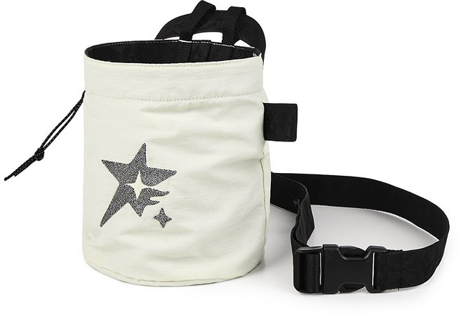 [크럭시] 시그니처 자수 클라이밍 초크백 / 볼더링 암벽등반용 / 블랙 아이보리 카키