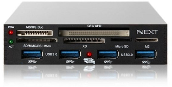 USB3.0 4포트 데스크탑 올인원 내장형 카드리더기rio2+2QQV, 1개