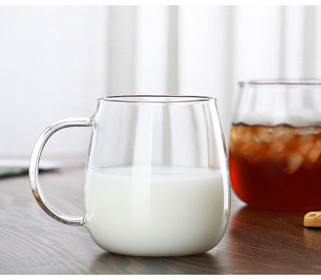 마카 내열유리 항아리 손잡이 머그컵 3종(300ml /400ml/ 550ml), 머그컵(소) 300ml, 1개