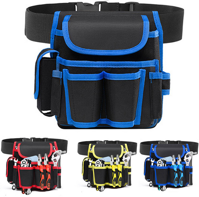 휴대용 공구허리벨트 가방 멀티공구주머니, 블루, 1개