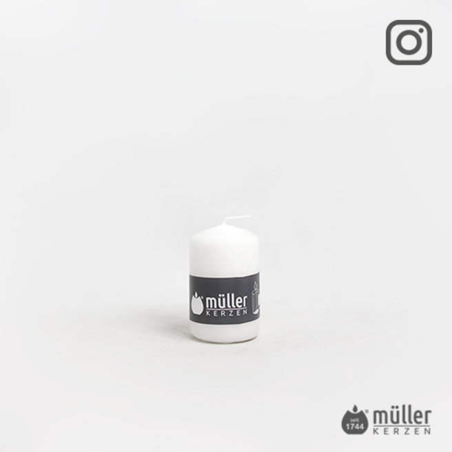 엘캔들 [독일 muller-KERZEN] BSS 필라 캔들 양초 필라초 S 7가지 색상, 1개, 화이트