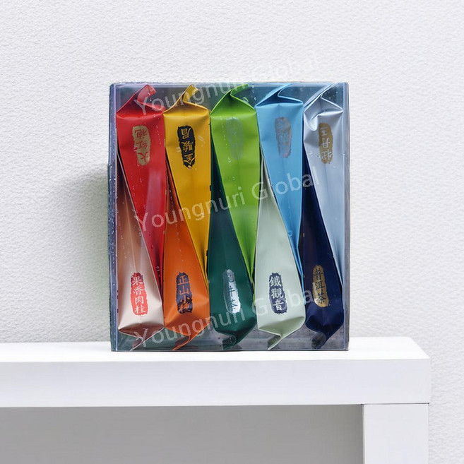 프리미엄 중국 10대 명차 샘플러 용정차 철관음 대홍포 보이차 시음 세트 (고급/정품), 60g, 60g, 1