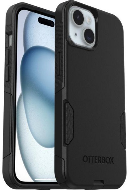 OtterBox 오터박스 아이폰 16e 15 14 13 통근 시리즈 케이스 블랙 슬림하고 튼튼하며 포켓 친화적이며 포트 보호 기능 폴리백으로 배송