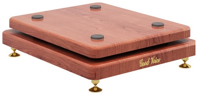 우퍼 받침대 스피커 방진 매트 오디오 탁상용, 단일20x25고무패드