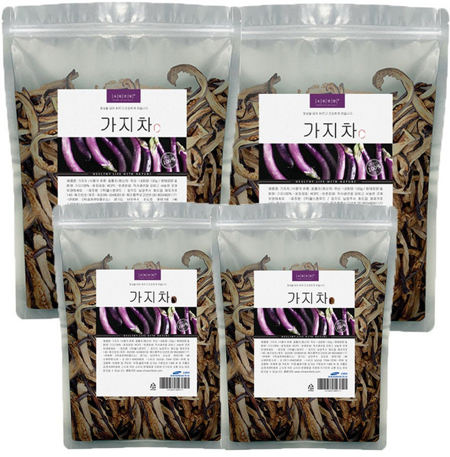 국산 가지차 100g 볶은가지, 4개
