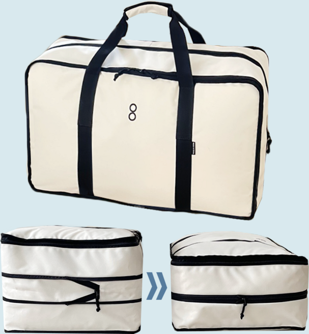 스노우스노우 국산 캠핑이불가방 캠핑 압축가방, 크림