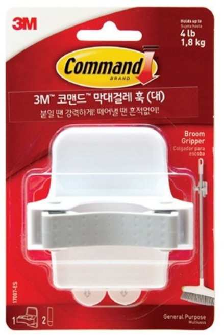 3M 코맨드막대걸레훅 17007 개/1 329815, 색상, 1개