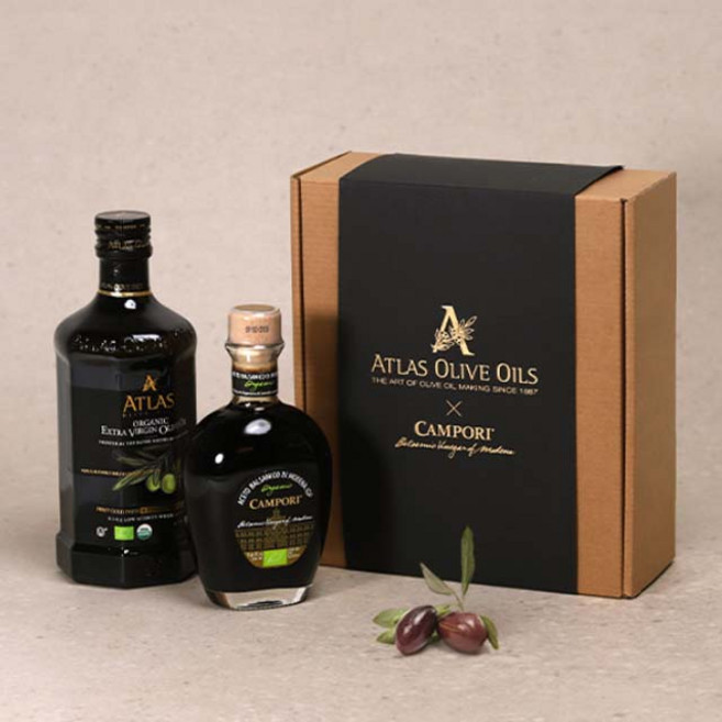 아틀라스 엑스트라버진 올리브유 캠포리 모데나 발사믹식초 선물세트 쇼핑백증정