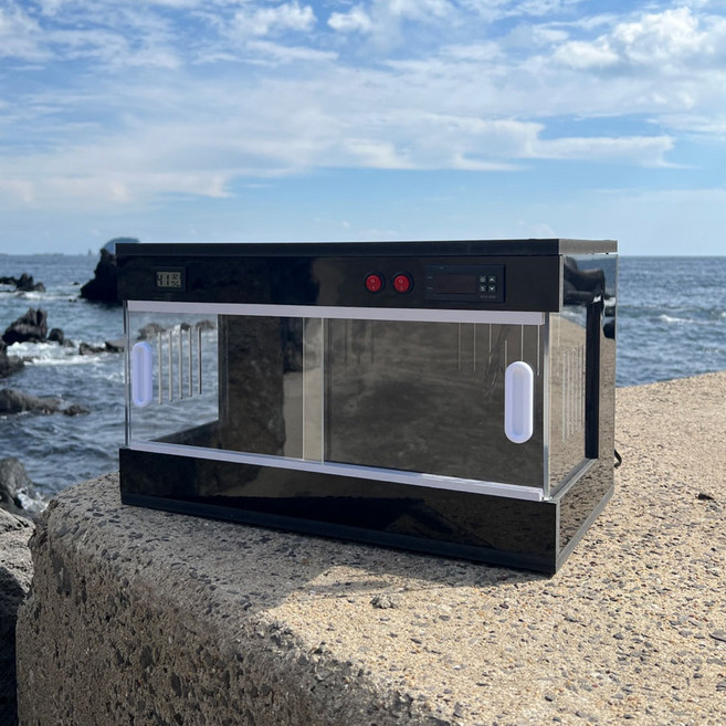 포맥스 도마뱀 사육장 스마트 자온기 육지거북이 파충류 레오파드게코 파충류용품 고슴도치 햄스터 애완뱀, 블랙, 1개