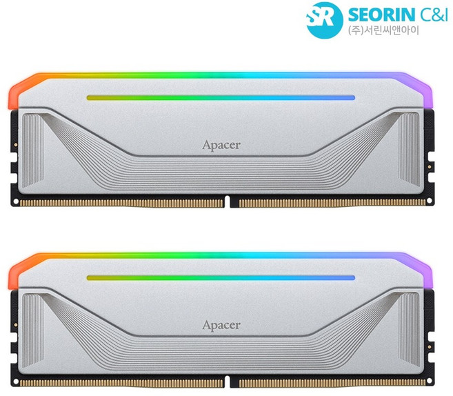 Apacer DDR5-6000 CL38 NOX RGB SILVER 패키지 (64GB(32Gx2))