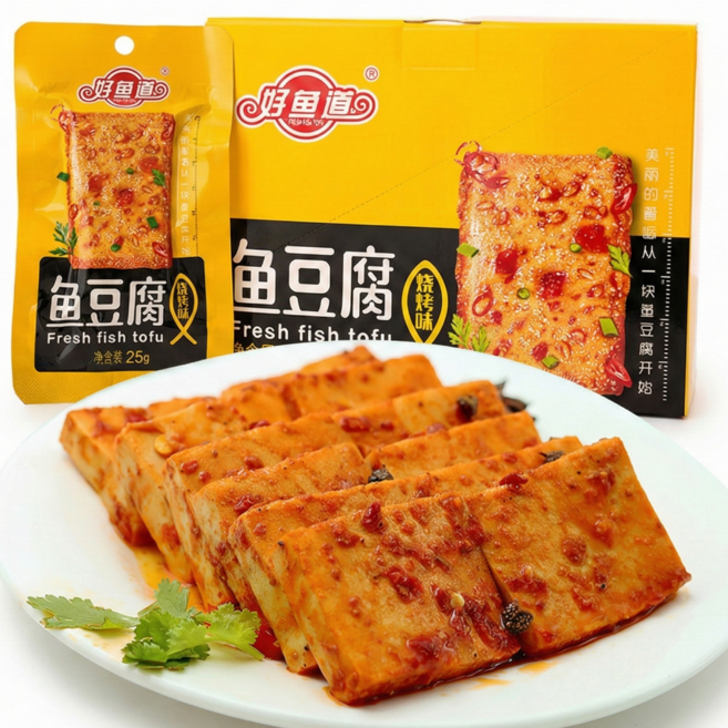 어두부 바베큐맛 간식 어묵 개별포장, 25g, 20개