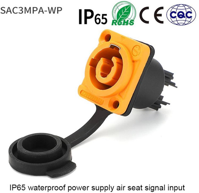 방수 무대 빔 항공 플러그 전원 케이블 디스플레이, [07]SAC3MPA-WP, 1개