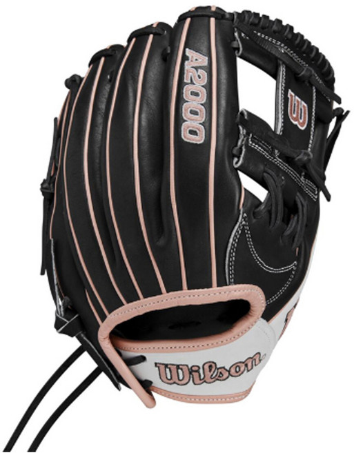 윌슨 내야 글러브 A2000FP 패스트피치 11.75인치 블랙/화이트/로즈골드 40312, 1개