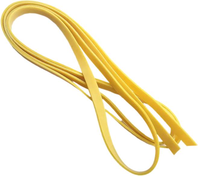 마루오피스 고탄력 넓은 폭 생고무줄 납작 고무밴드 천연고무줄, 노랑색상, 1개