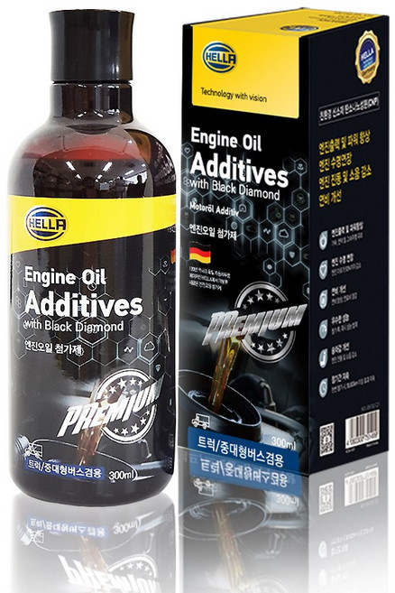 독일 헬라 트럭 중대형버스겸용 그래핀+블랙 다이아몬드 엔진오일 첨가제 300ml