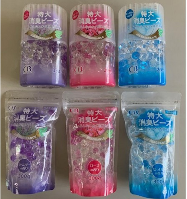 CB 特大型消臭珠 芳香除臭 300g, 1個, 粉色 玫瑰 包