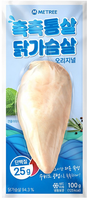 미트리 촉촉통살 닭가슴살 오리지널 100g, 20개