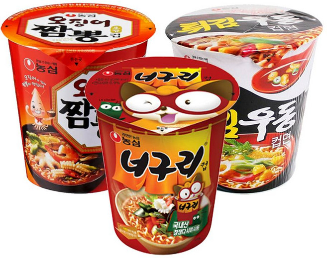 농심 소컵 너구리x6컵+오징어짬뽕x6컵+튀김우동x6컵, 18개