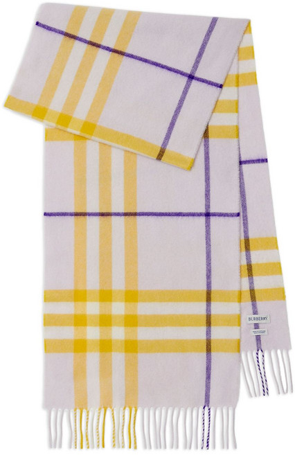 버버리 체크 프린지 캐시미어 스카프