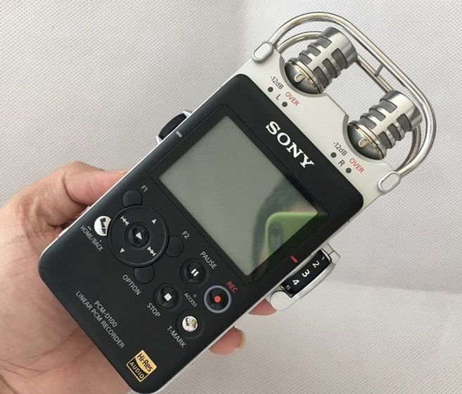 소형 장시간 녹음기 중고 소니 pcm d100 휴대용 고해상도 오디오보이스 레코더 작동, 32GB, PCM-D100