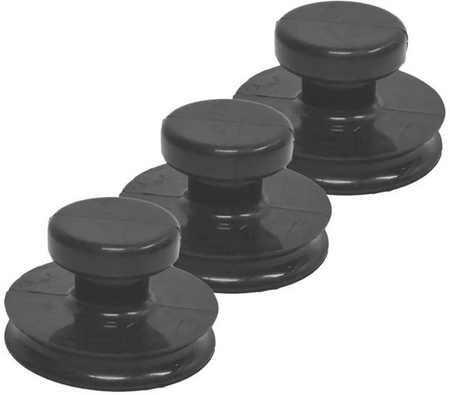 고무 티베트 싱잉볼 흡착컵 흡착력 사운드볼 손잡이 명상용 리프팅, 1개