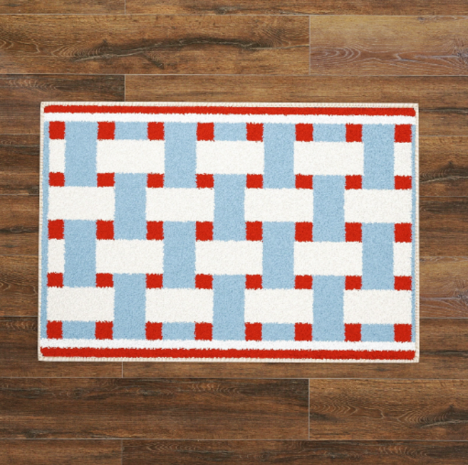 주방 욕실 미끄럼 방지 매트는 세탁이 쉽고 더러움이 덜함, 1개, 행운의 H