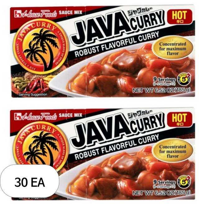 하우스푸즈 자바 카레 매운맛, 185g, 30개