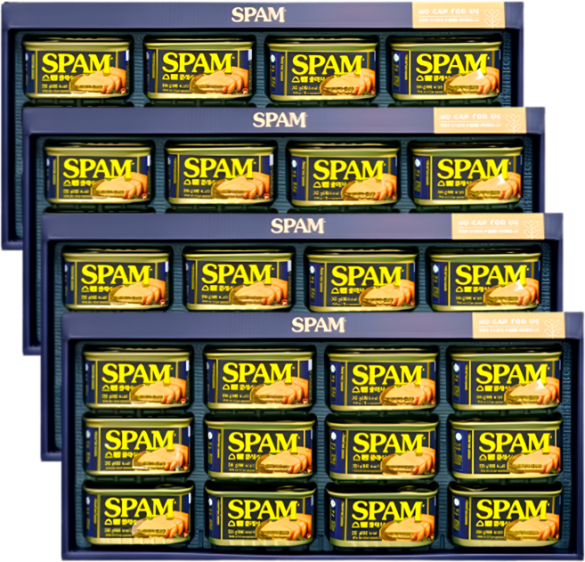 CJ 스팸6호 선물세트 4세트+쇼핑백, 12개