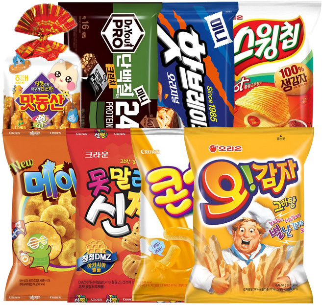 사무실간식 8종 과자세트, 74g, 1개