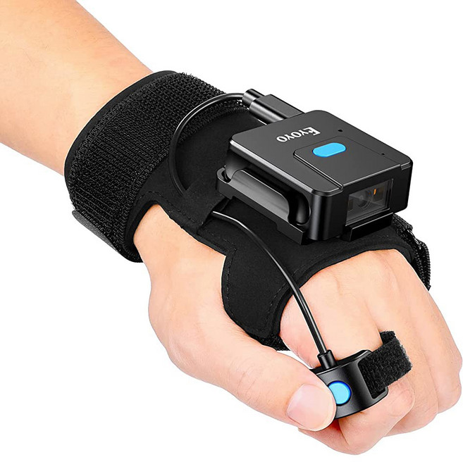 아이요 IN 블루투스 패터블 1D 바코드 리더 2D 웨어러블 색상 스캐너 QR 3가지 무선 핑거 장갑, X-3)1) EY027 2D QR Code