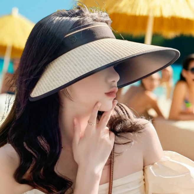 루트리치 여성 암막 자외선차단 썬캡 모자