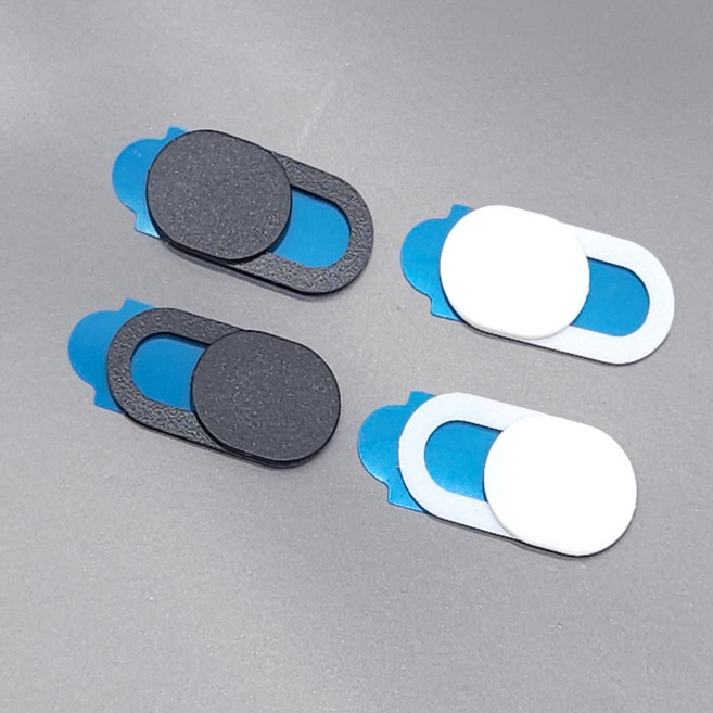 공간더하기 보안용 웹캠 렌즈 커버 노트북 스마트폰 카메라 가리개 해킹 방지 스티커, 블랙, 블랙