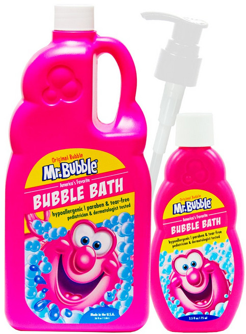 미스터버블 오리지널 버블바스 딸기향 1060ml + 75ml + 펌프, 1세트, 1.135L