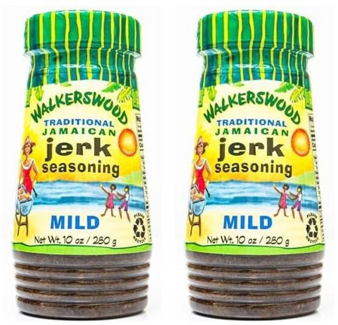 워커스우드 전통 자메이카 저크 시즈닝 10온스 순한 (2팩), 워커스우드 전통 자메이카 저크 시즈닝 10온스 순한 (